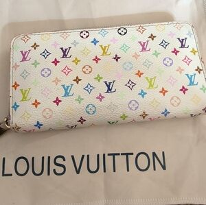 Louis Vuitton Murakami Long Zippy Wallet
